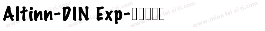 Altinn-DIN Exp字体转换